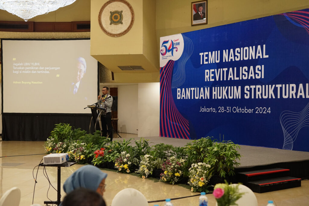 Pembukaan temu nasional Bantuan Hukum Struktural