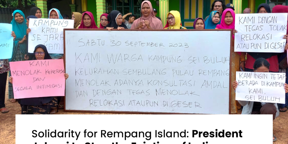 Solidarity for Rempang Island