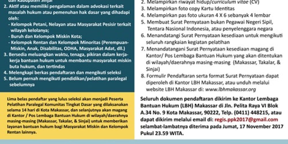 Paralegal LBH Makassar